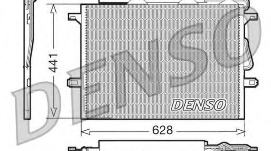 Condensator, climatizare MERCEDES E-CLASS (W211) (2002 - 2009) DENSO DCN17018 piesa NOUA