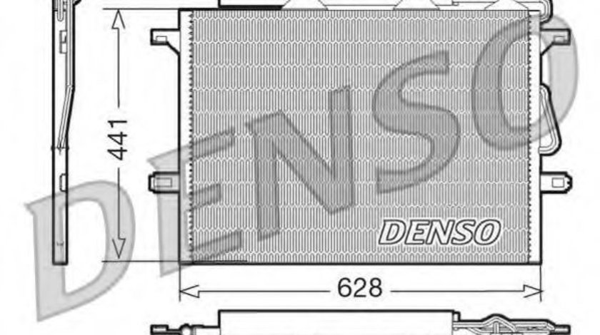 Condensator, climatizare MERCEDES E-CLASS (W211) (2002 - 2009) DENSO DCN17018 piesa NOUA