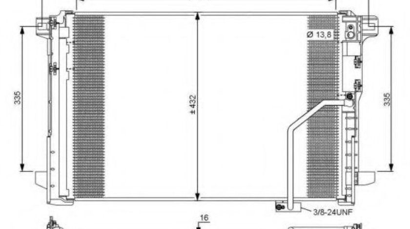 Condensator, climatizare MERCEDES GLK-CLASS (X204) (2008 - 2016) NRF 35793 piesa NOUA