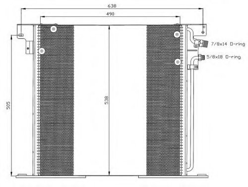 Condensator, climatizare MERCEDES V-CLASS (638/2) (1996 - 2003) NRF 35305 piesa NOUA