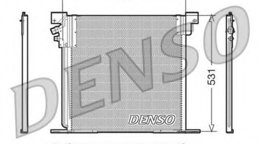 Condensator, climatizare MERCEDES V-CLASS (638/2) (1996 - 2003) DENSO DCN17030 piesa NOUA