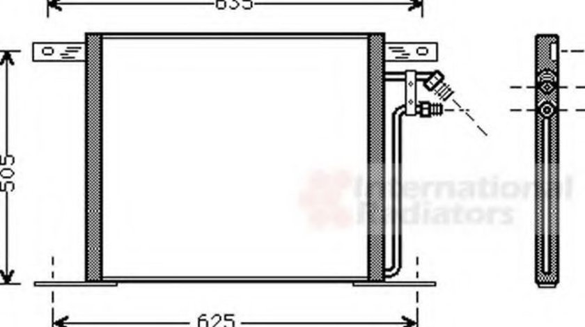 Condensator, climatizare MERCEDES V-CLASS (638/2) (1996 - 2003) VAN WEZEL 30005220 piesa NOUA