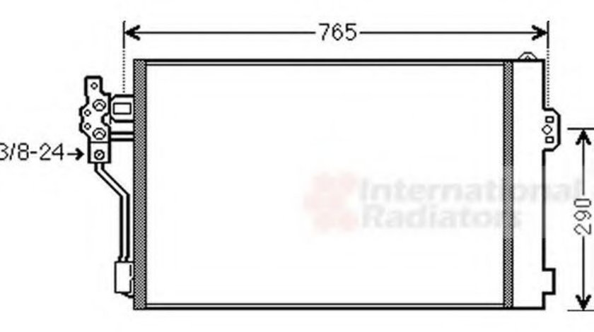 Condensator, climatizare MERCEDES VIANO (W639) (2003 - 2016) VAN WEZEL 30005484 piesa NOUA