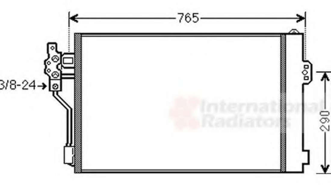 Condensator, climatizare MERCEDES VITO bus (W639) (2003 - 2016) VAN WEZEL 30005484 piesa NOUA