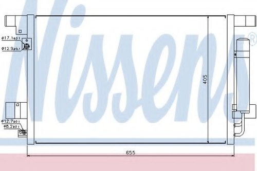 Condensator, climatizare MITSUBISHI ASX Van (GA_W) (2010 - 2016) NISSENS 940029 piesa NOUA