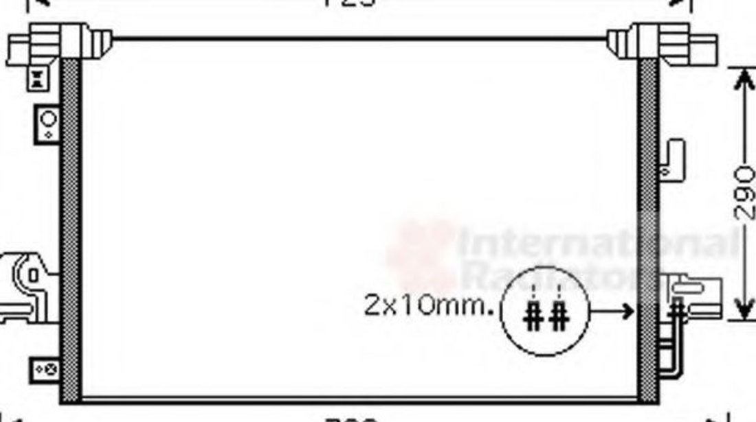 Condensator, climatizare MITSUBISHI LANCER Sportback (CX) (2007 - 2016) VAN WEZEL 32005210 piesa NOUA