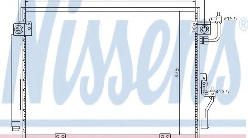 Condensator, climatizare MITSUBISHI PAJERO III (V7_W, V6_W) (1999 - 2007) NISSENS 94864 piesa NOUA
