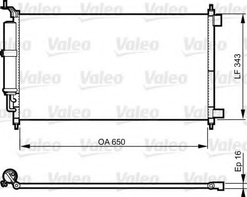 Condensator, climatizare NISSAN JUKE (F15) (2010 - 2016) VALEO 814221 piesa NOUA