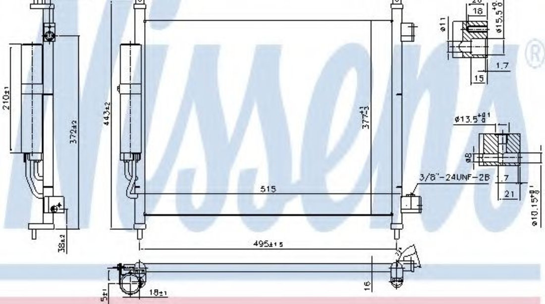 Condensator, climatizare NISSAN MICRA IV (K13) (2010 - 2016) NISSENS 940600 piesa NOUA