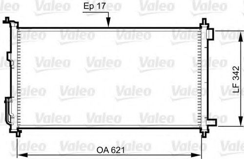 Condensator, climatizare NISSAN NOTE (E11) (2006 - 2013) VALEO 817836 piesa NOUA