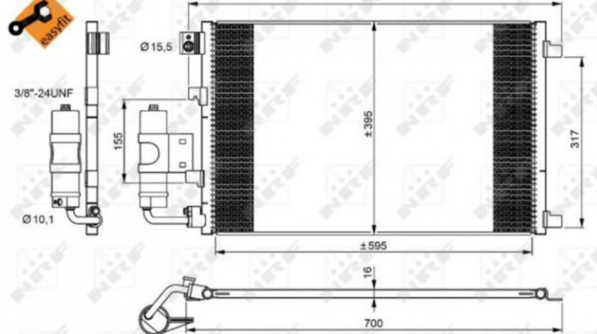 Condensator, climatizare Nissan Qashqai (2007->)[J10,NJ10,JJ10E] #2 072033N