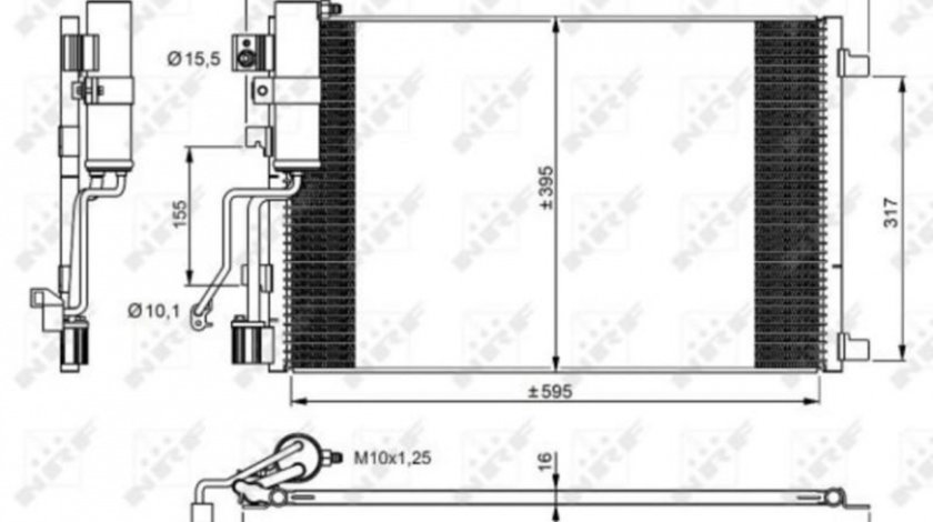 Condensator, climatizare Nissan Qashqai (2007->)[J10,NJ10,JJ10E] #3 072034N