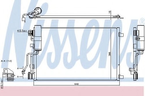 Condensator, climatizare NISSAN QASHQAI / QASHQAI +2 (J10, JJ10) (2007 - 2013) NISSENS 940417 piesa ...