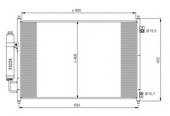 Condensator, climatizare NISSAN X-TRAIL (T31) (2007 - 2013) NRF 35873 piesa NOUA