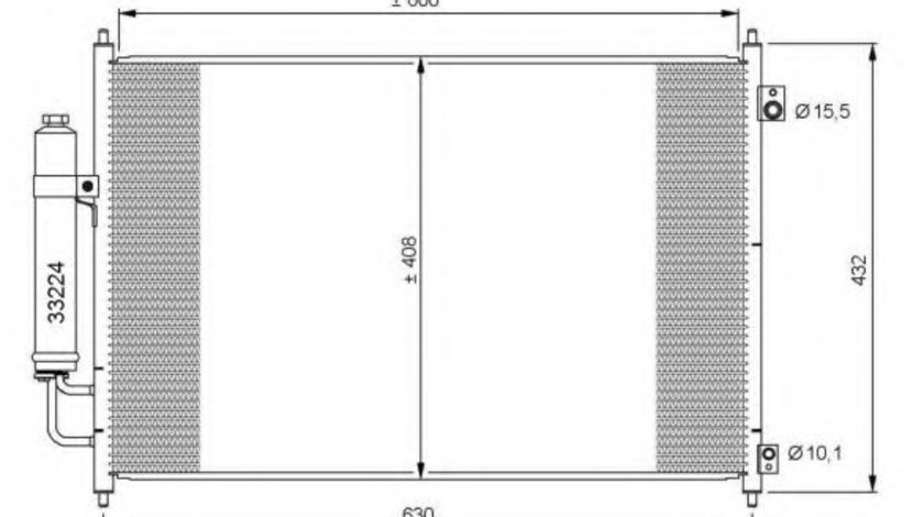 Condensator, climatizare NISSAN X-TRAIL (T31) (2007 - 2013) NRF 35873 piesa NOUA