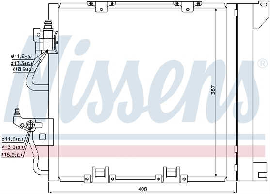 Condensator, Climatizare Nissens Opel 94768