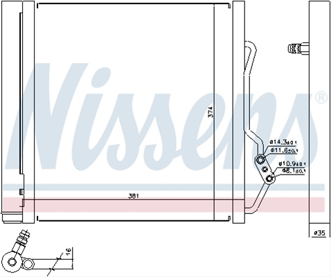 Condensator, Climatizare Nissens Smart 940192