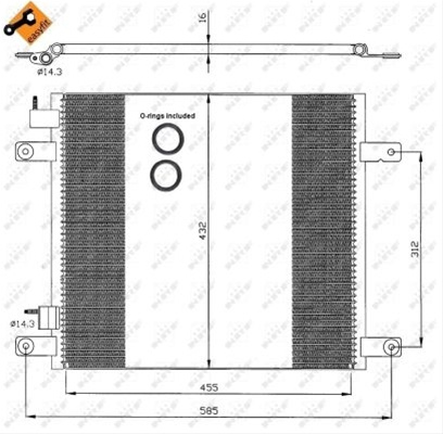 Condensator, Climatizare Nrf Daf 35364