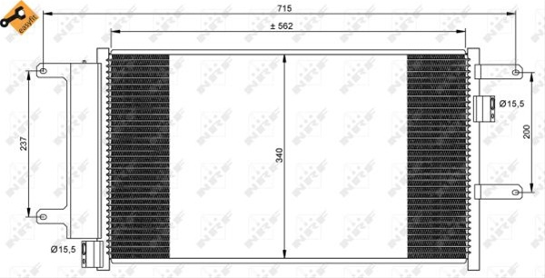 Condensator, Climatizare Nrf Iveco 35751