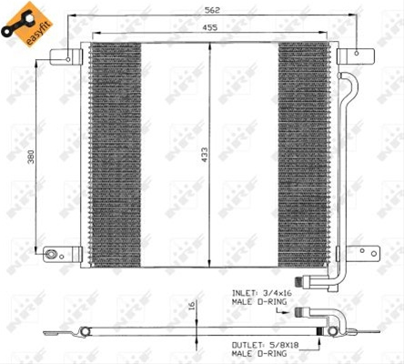 Condensator, Climatizare Nrf Man 35325