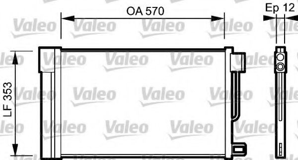 Condensator, climatizare OPEL ADAM (2012 - 2016) VALEO 818193 piesa NOUA