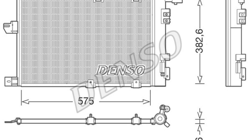 Condensator, climatizare OPEL ASTRA G Convertible (T98) DENSO DCN20038