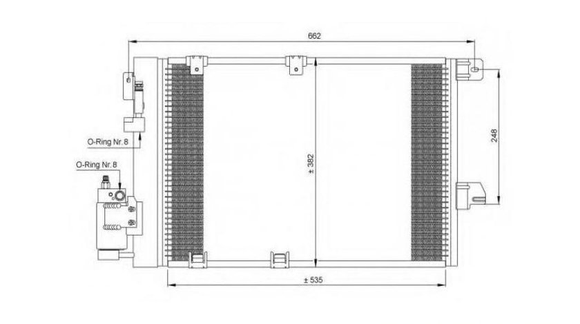 Condensator, climatizare Opel ASTRA G hatchback (F48_, F08_) 1998-2009 #2 08072010