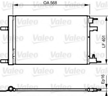 Condensator, climatizare OPEL ASTRA J (2009 - 2016) VALEO 814201 piesa NOUA