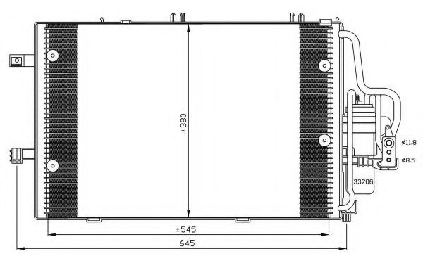 Condensator, climatizare OPEL COMBO Combi (2001 - 2016) NRF 35530 piesa NOUA