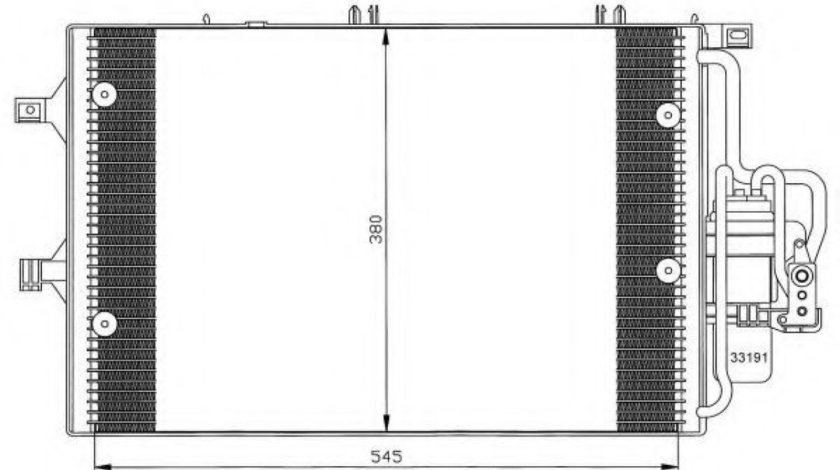 Condensator, climatizare OPEL COMBO Tour (2001 - 2016) NRF 35529 piesa NOUA