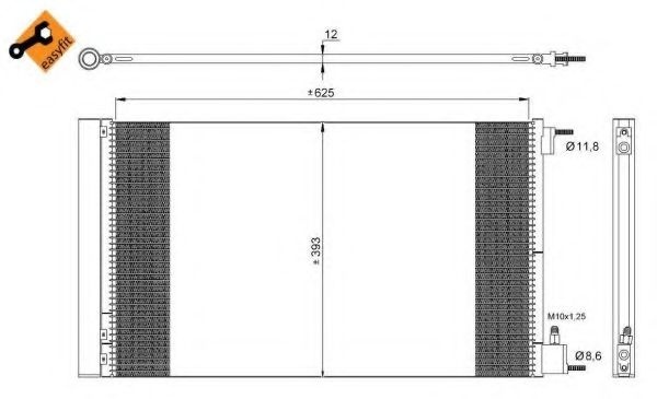 Condensator, climatizare OPEL INSIGNIA Combi (2008 - 2016) NRF 35912 piesa NOUA