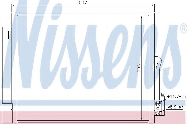 Condensator, climatizare OPEL MERIVA B (2010 - 2016) NISSENS 940156 piesa NOUA