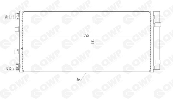 Condensator, climatizare OPEL MOVANO B bus (2010 - 2016) QWP WAC213 piesa NOUA
