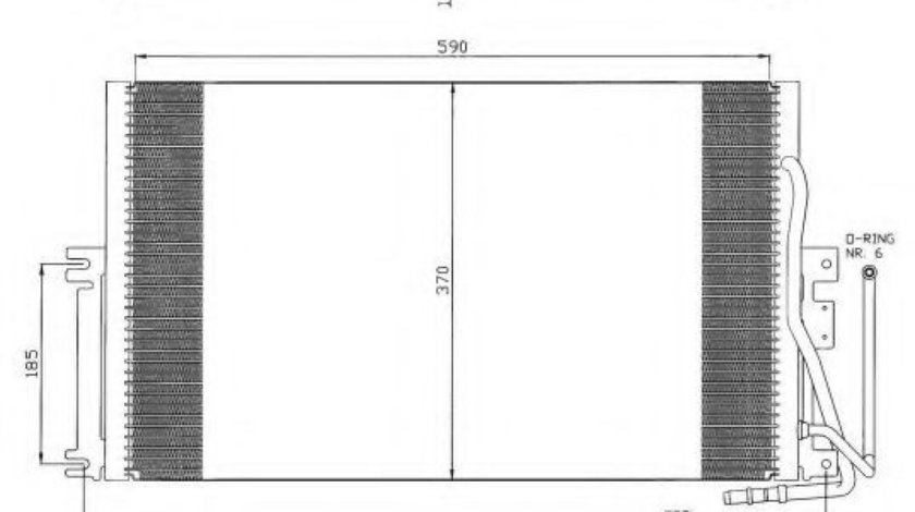 Condensator, climatizare OPEL VECTRA B Combi (31) (1996 - 2003) NRF 35342 piesa NOUA