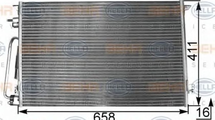 Condensator, climatizare OPEL VECTRA C (2002 - 2016) HELLA 8FC 351 300-311 piesa NOUA