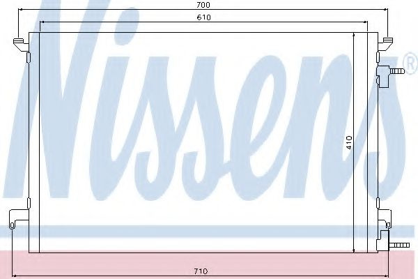 Condensator, climatizare OPEL VECTRA C GTS (2002 - 2016) NISSENS 94852 piesa NOUA