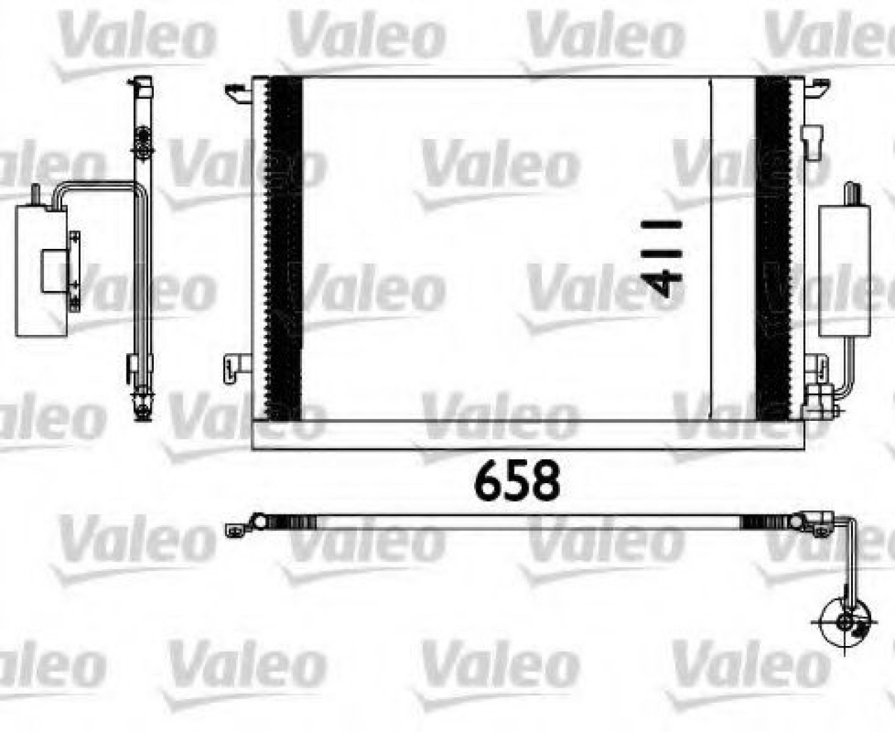 Condensator, climatizare OPEL VECTRA C GTS (2002 - 2016) VALEO 817648 piesa NOUA