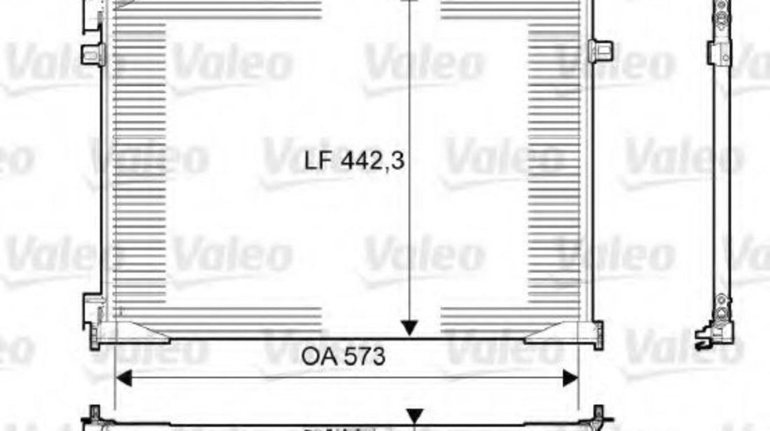 Condensator, climatizare OPEL VIVARO caroserie (F7) (2001 - 2014) VALEO 814172 piesa NOUA