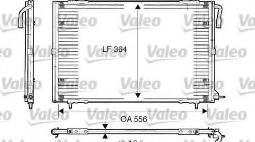 Condensator, climatizare PEUGEOT 206 Hatchback (2A/C) (1998 - 2016) VALEO 817283 piesa NOUA