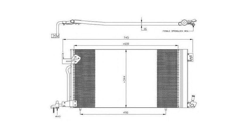 Condensator, climatizare Peugeot 306 Break (7E, N3, N5) 1994-2002 #2 35303