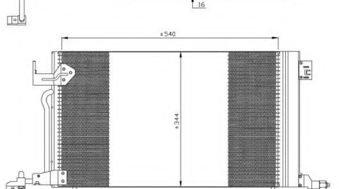 Condensator, climatizare PEUGEOT 306 Break (7E, N3, N5) (1994 - 2002) NRF 35304 piesa NOUA