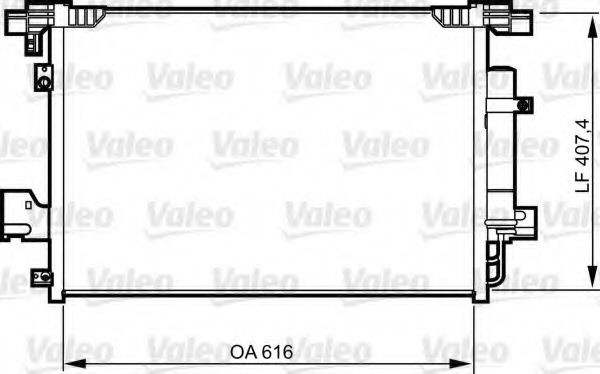 Condensator, climatizare PEUGEOT 4007 (GP) (2007 - 2016) VALEO 814315 piesa NOUA