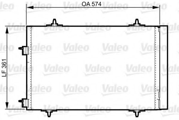 Condensator, climatizare PEUGEOT 508 (2010 - 2016) VALEO 814365 piesa NOUA