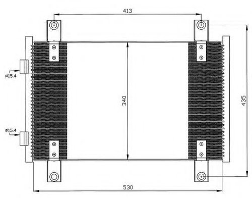 Condensator, climatizare PEUGEOT BOXER bus (230P) (1994 - 2002) NRF 35501 piesa NOUA