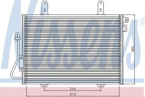 Condensator, climatizare RENAULT KANGOO (KC0/1) (1997 - 2007) NISSENS 94324 piesa NOUA