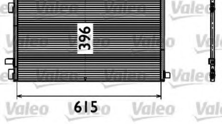 Condensator, climatizare RENAULT MEGANE II (BM0/1, CM0/1) (2002 - 2011) VALEO 817608 piesa NOUA