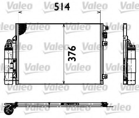 Condensator, climatizare RENAULT SYMBOL II (LU1/2) (2008 - 2013) VALEO 817428 piesa NOUA