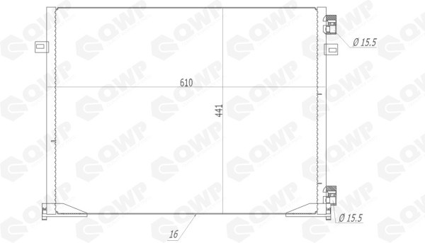 Condensator, climatizare RENAULT TRAFIC II bus (JL) (2001 - 2014) QWP WAC216 piesa NOUA