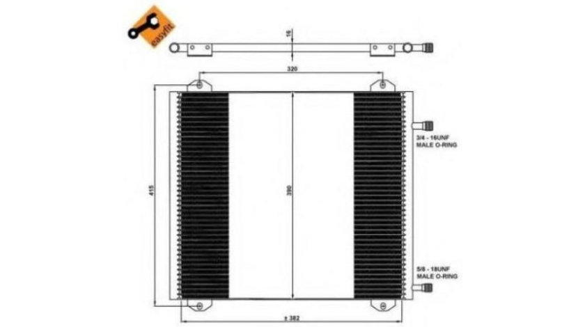 Condensator, climatizare Renault TWINGO I (C06_) 1993-2016 #2 08092045