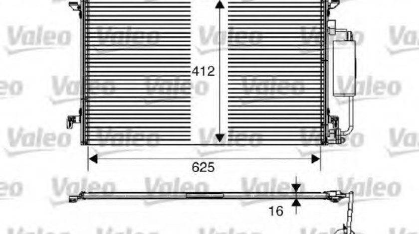 Condensator, climatizare SAAB 9-3 Combi (YS3F) (2005 - 2016) VALEO 817711 piesa NOUA